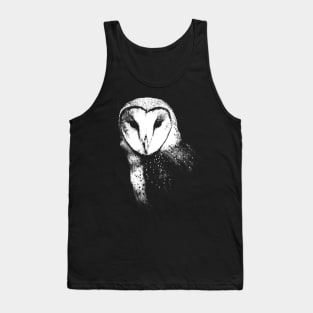 Barn Owl / Risograph Artwork Tank Top